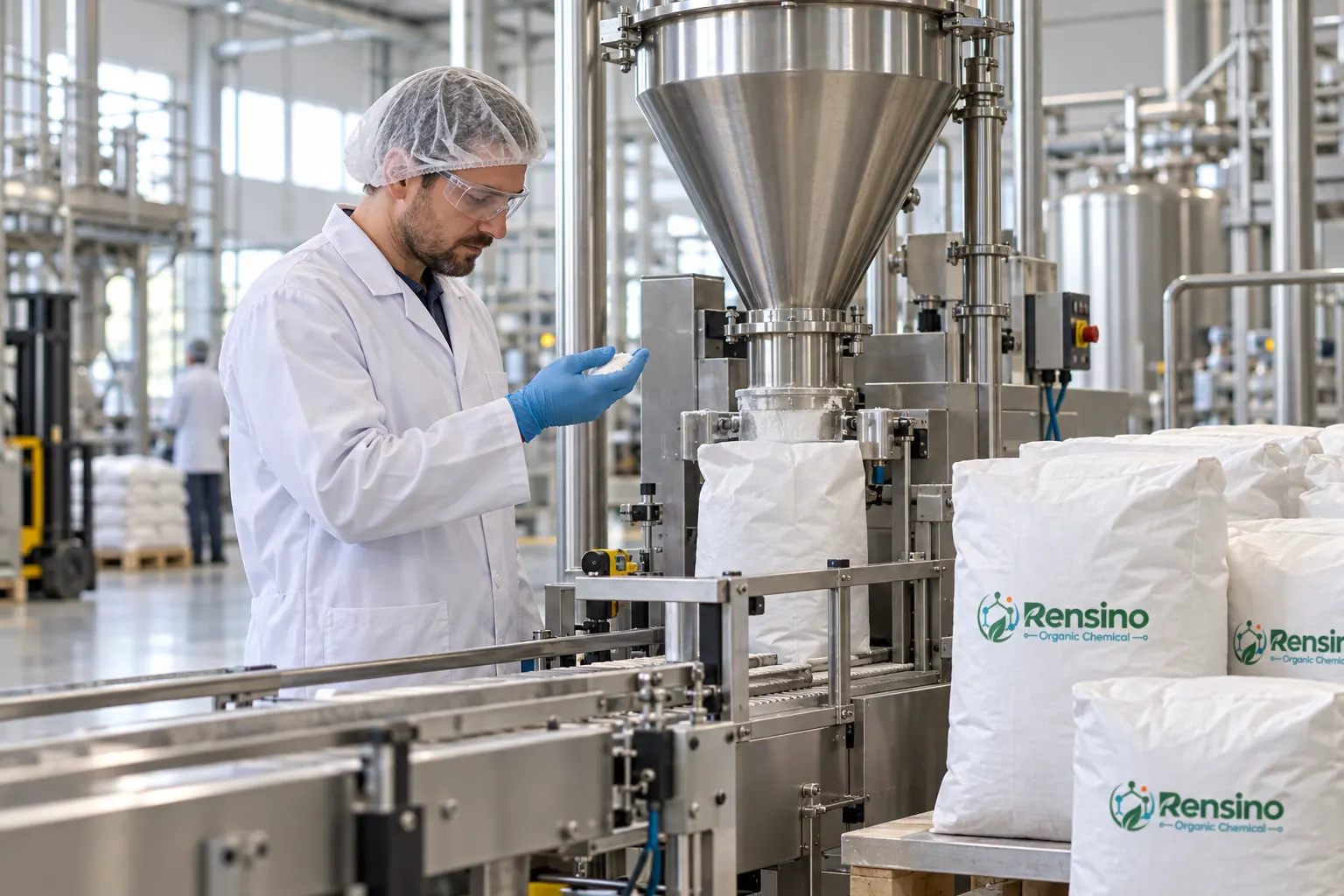 Rensino packaged ingredients at an overseas specialty ingredient facility