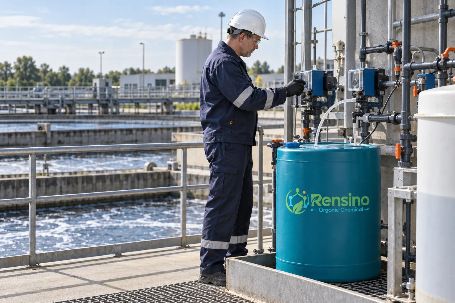 Rensino chemical dosing at an overseas water treatment facility