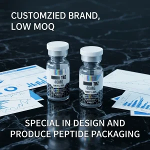 1 Piece Start No Moq Customized Label Manufacture Free Design Peptide Packaging 10ml 3ml Vial Label Printing