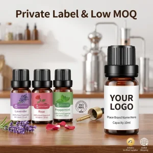 10ml Pure Natural Essential Oil Organic Lavender Peppermint Rose Essential Oil for Diffuser Aromatherapy