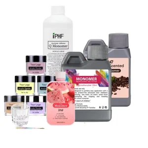 500ml 1000ml Salon Use Watermelon Coffin Scented EMA Monomer Acrylic Nail Liquid with Pink Bottle