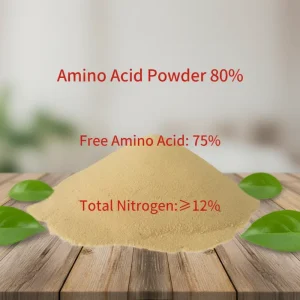 80% Compound Amino Acid Powder Organic Fertilizer Raw Material, Chlorine-Free, Fully Soluble