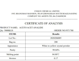 Aceto Acet Analide Pigment Intermediates