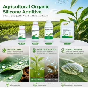 Agricultural Organic Silicone Additive for Spray Adhesion Spreading Wetting and Foliar Fertilizer Efficiency