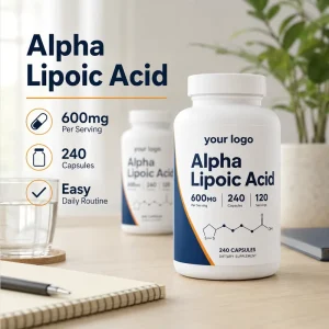 Alpha Lipoic Acid ALA Antioxidant Capsules for Nerve Health Energy and Sugar Metabolism Support