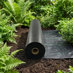 Anti Commercial Grade Weed Mat Water Permeable Eco Friendly Spunbond PP Black 1m 2m Width for Landscaping Garden