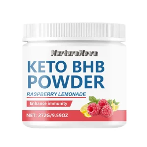 BHB Keto Powder, Raspberry Lemonade Flavor, 272g, Adult Dietary Supplement