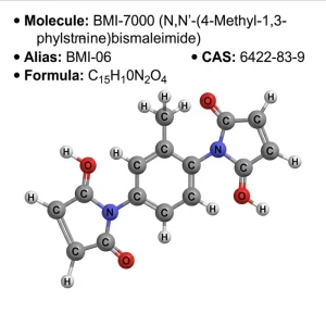 BMI-7000 BMI-06 99% C15H10N204 N,N’-(4-Methyl-1,3-Phenylene) Bismaleimide CAS 6422-83-9 Rubber Vulcanizing Agent Crosslinking