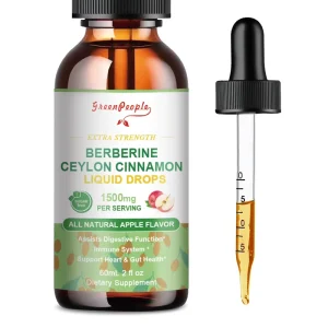 Berberine HCL Organic Liquid Drop Supplement for Immune and Digestive Support
