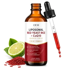 Biohacking CoQ10 Red Yeast Rice Drops OEM Private Label Mitochondrial Support White Label Professional Wellness Supply