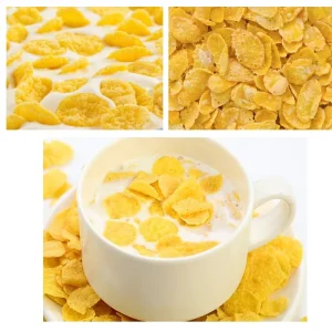 Breakfast Cereals Making Machine Puffed Corn Flakes Production Line Corn Flakes Extruder