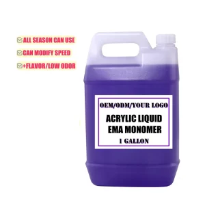 Bulk Gallon Low Odor MMA Monomer Acrylic Nail Liquid Nail Decoration Dipping Liquid EMA Polymer Powder System