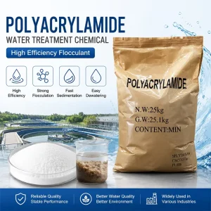 Cationic Polyacrylamide PAM Water Treatment Chemical Flocculant For Dairy Food Processing Wastewater Sludge Dewatering CPAM