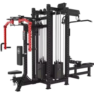 Commercial Home Gym Power Rack Multi-Functional Cable Crossover Trainer Steel Squat Rack for Gym Center Use