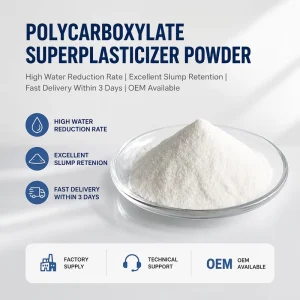 Construction Grade Dry Powder Polycarboxylate Superplasticizer For Cement Mortar Concrete Additive