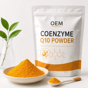 Cosmetic Grade Coenzyme Q10 Powder High Purity Ubiquinone Raw Material Bulk Custom Packaging Factory Supply