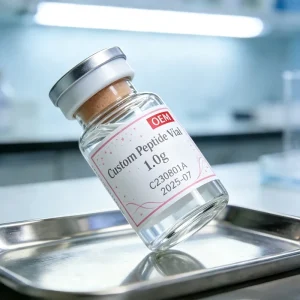 Custom Cosmetic Packaging Stickers Waterproof Vinyl Labels for 2ml 10ml 15ml Peptide Powder Vial Containers