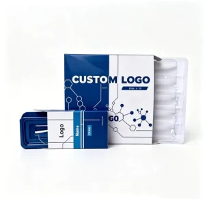 Custom Design Multi Count Peptide Vial Packaging Box with Clear Plastic Inserts for Lyophilized Powders Weight Loss Injection