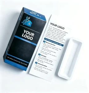 Custom Logo 3ml 10ml Vial Pepptide Packaging Box and Label with Plastic Tray
