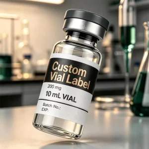 Custom Printed GLP 1 Peptide Vial Card Carton Box 3ml 10ml Research Use Only Laboratory Peptide Bottle Packaging
