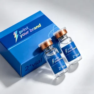 Custom Printed Synthetic Peptide Vial Box Magnetic Paperboard RUO