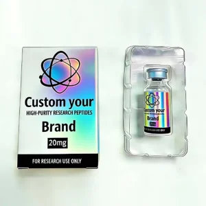 Custom Waterproof Medicine Packaging 2ml 3ml 10ml Peptide Box 1pack 2Vials Plastic Tray Holographic Box Guangzhou Manufacturer