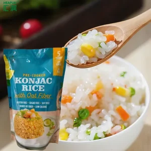 Diabetic Friendly Konjac Rice Low Carbohydrate Ready to Eat Vegan Slimming Konjac Shirataki Instant Rice