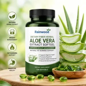 Dietary Fiber Herbal Aloe Vera Extract Softgels with Aloe Emodin