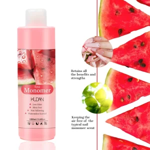 EMA/MMA Scented Private Label Watermelon Flavored Nail Acrylic Liquid Monomer Nail Acrylic Powder System