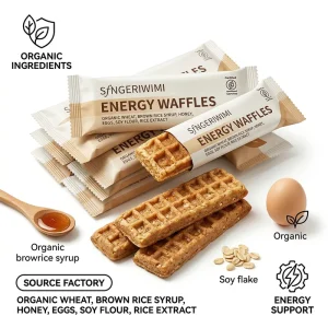 Energy Waffles with Complex Carbohydrates and Low Sugar for Training Support
