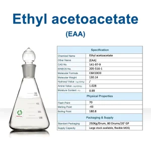 Ethyl acetoacetate CAS 141 97 9 Industrial Solvent Organic Intermediate High Purity