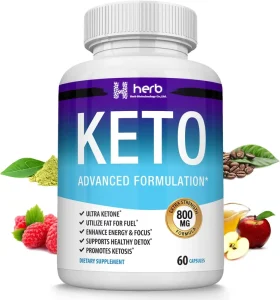 Exogenous Ketone Keto Formula Supplement Pills for Men and Women