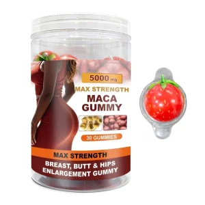 Extreme Curve Maca Plus Gummies 7500mcg High Potency 15:1 Concentrate for Butt Hips Body Shaping 30 Count