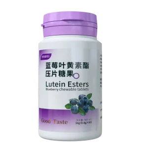 Eye Care Blueberry Lutein Ester Chewable Tablets 60 Count 0.6 g per Tablet