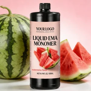 Factory 500Ml Watermelon Flavored Adhesive Dipping Powder No MMA EMA Monomer Acrylic Nail Liquid 3D Carving Low Odor