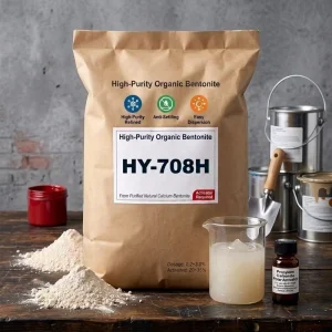 Factory Custom HY 708H Organic Bentonite Pre Gel Rheological Additive Industrial Grade Purified Natural Calcium Based for Wood
