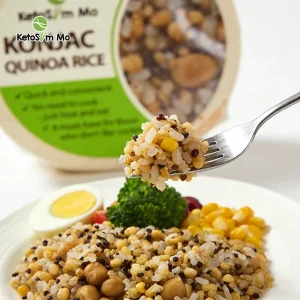 Factory Customized Healthy Diet Convenience Food Shirataki Quinoa Instant Konjac Bowl Cereal Rice Meal Replacement