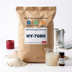 Factory Direct High Purity Organic Bentonite HY 708H Pre Gel Type Easy Dispersing Industrial Grade Anti sediment Thickening for