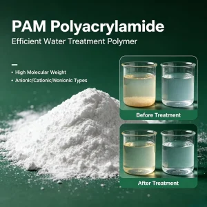 Factory Price White Crystals Polyacrylamide Pulver PAM Super Absorbent Polymer High Molecular Weight Industrial Paper Chemicals