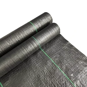 Factory Supply PP Weed Control Fabric Black Green UV Resistant Ground Cover Anti Weed Mat for Garden