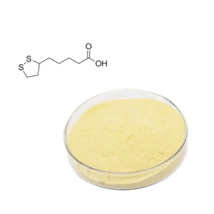Factory Supply Raw Material Alpha Lipoic Acid Powder DL-Thioctic Acid Powder 98% Pure Healthcare Grade Drum Packaging