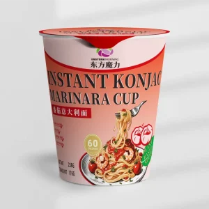 Flavored Instant Konjac Noodles Vegan Italian Tomato Flavor 0 Fat 0 Carbohydrates OEM ODM Supplier Shirataki