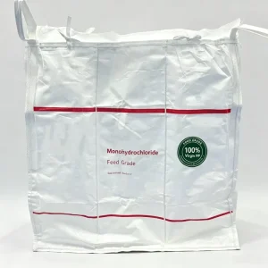 Flexible Intermediate Bulk Container 4-Panel Square Shape Top Bottom Spout Heavy Duty Feed Raw Material Bulk Pack