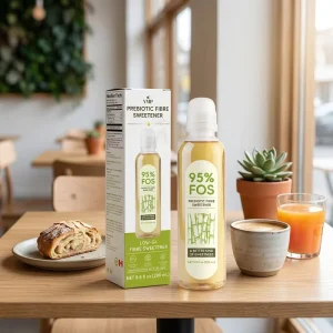 Food Grade 95% Fructooligosaccharide FOS Prebiotic Syrup Liquid Natural High Fiber Low Carb Sweetener for Beverage Bakery Food
