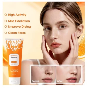 Fruit Acid Orange Exfoliating Gel Deep Cleansing Whitening Facial Matte Cream Smooth Skin