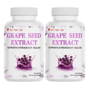 Grape Seed Extract with Dietary Fiber Capsules Gut Barrier Support Prebiotic Blend Digestive Health Supplement