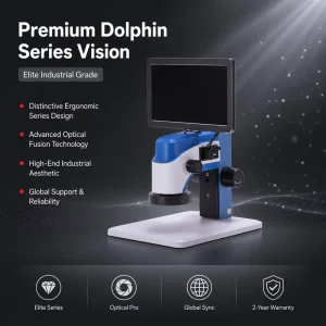 HDR Microscope Camera 8-Zone Adjustable LED DOF Synthesis for Metal QC Testing MSS-M-IU9179