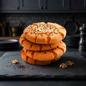 Halal Peach Pastry Cookies with Walnuts and Yams Sweet Flavor Refrigerated Box Packaging Shandong Origin