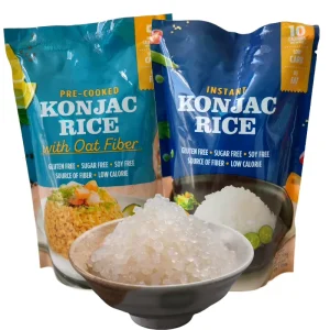 Healthy Low Carb No Additives Wet Konjac Rice White Slim Shirataki Konnyaku Rice 270g bag