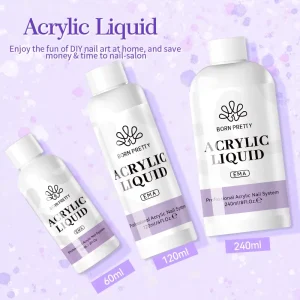 High Capacity Odorless Acrylic Nail Liquid Professional 60ml 120ml 240ml EMA Monomer for Acrylic Powder